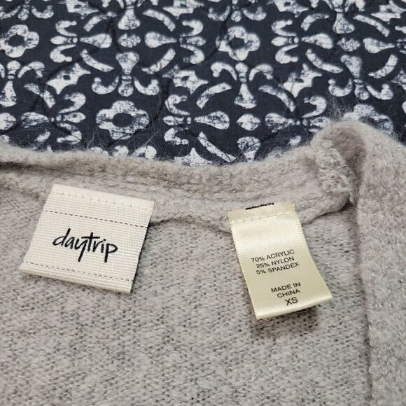 NWOT Daytrip Striped Color Block Butter Soft Fuzzy Casual Comfy Long Cardigan  - Picture 4 of 5